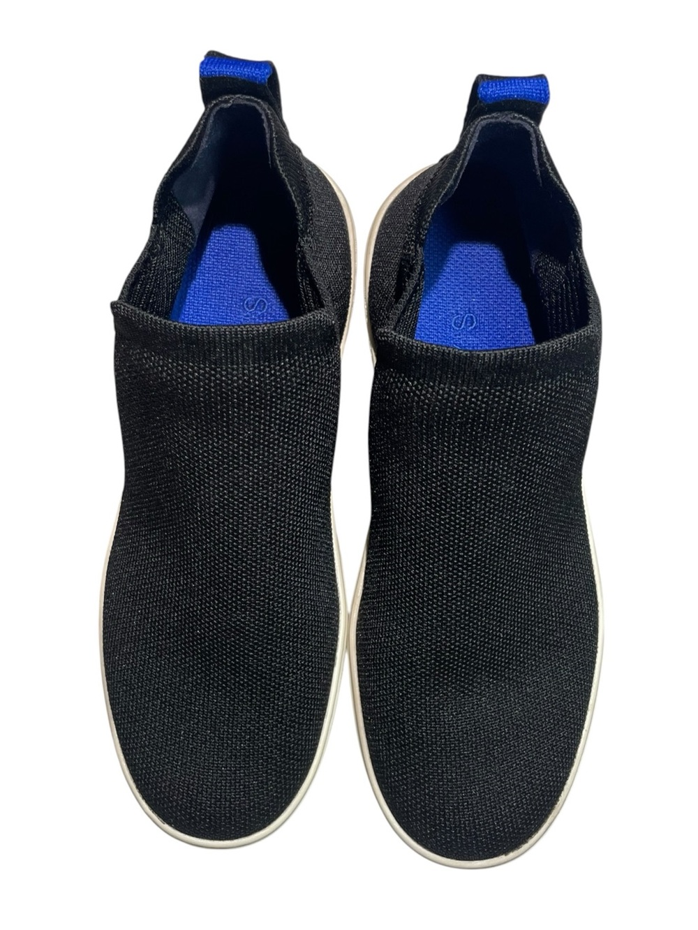 Rothy's Black Knit Chelsea Slip-On Sneaker Boots Womens Size 8 Like New